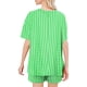 thumbnail image 3 of Conjunto de Pijama de las Mujeres de Moda Casual Color Sólido Manga Corta Cuello Redondo Top Y Pantalones, 3 of 6