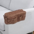 thumbnail image 4 of PTOOTP Bolsa De Almacenamiento Para Reposabrazos De Sofá En Tela Café Con Práctico Para Control Remoto, 4 of 6