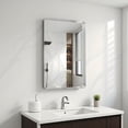 thumbnail image 6 of Topcobe Premium Silver Metal Framed Rounded Corner Wall Mirror, 30" x 20", Decorative Accent for Living Spaces, Modern Home Decor Essential, Stylish Silver Frame for a Sophisticated Look, 6 of 18