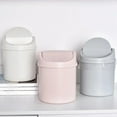 thumbnail image 3 of BQBQERT Portable Desk Trash Bin With Lid Simple Design Small Trash Bin with Lid Storage Holder For Efficient Storage, 3 of 16