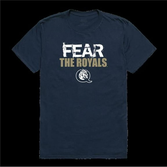 W Republic 518-573-NV2-02 Queens of Charlotte Royals Fear College T-Shirt, Navy - Medium