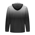thumbnail image 3 of ameIAEA Mens Fall Hooded Sweatshirts Long Sleeve Button Pullover Tops Gradient Color Casual Shirts, 3 of 4