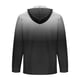thumbnail image 4 of Blusa de manga larga con capucha para hombre, estilo informal, con botones, estampado degradado, de poliéster, 4 of 4