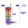 thumbnail image 3 of Termo Tumbler SVART 20 oz diseño Love is love arcoiris, 3 of 5
