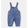 thumbnail image 4 of Otqutp Children Fall Leggings Children Toddler Kids Baby Boys Girls Denim Patchwork Overalls Suspender Pants Loose Casual Comfy Clothes (,6-12 Months), 4 of 8