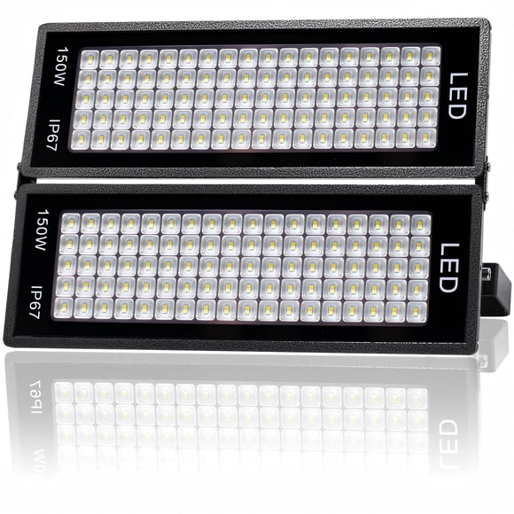 Projecteur LED, 300W Lumières de Sécurité Extérieures 30000 Haute Luminosité, Éclairage Blanc 7000K, Éclairage Extérieur Étanche IP67