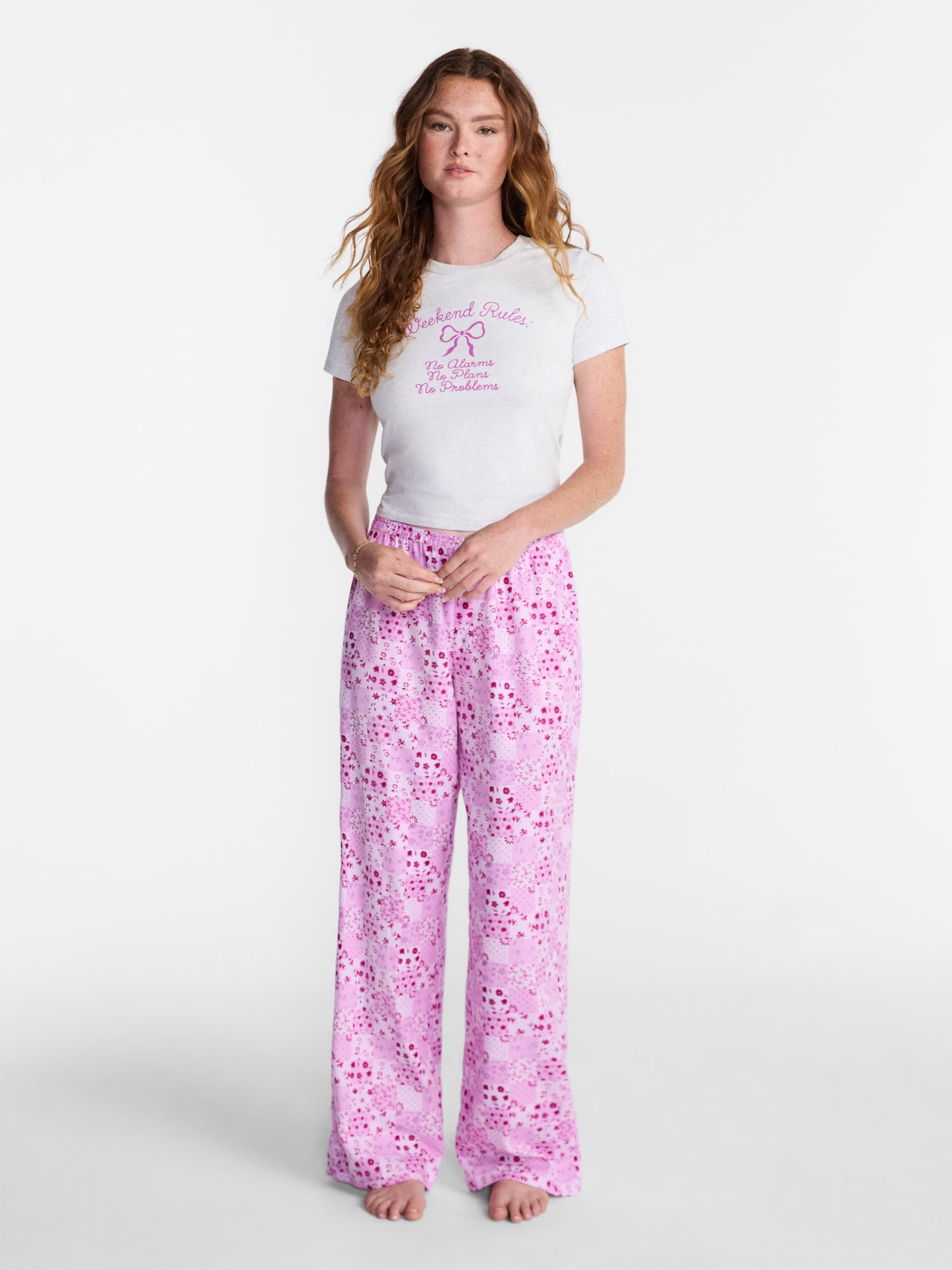No Boundaries Sleep Boxer Pants, Women's XS-XXL