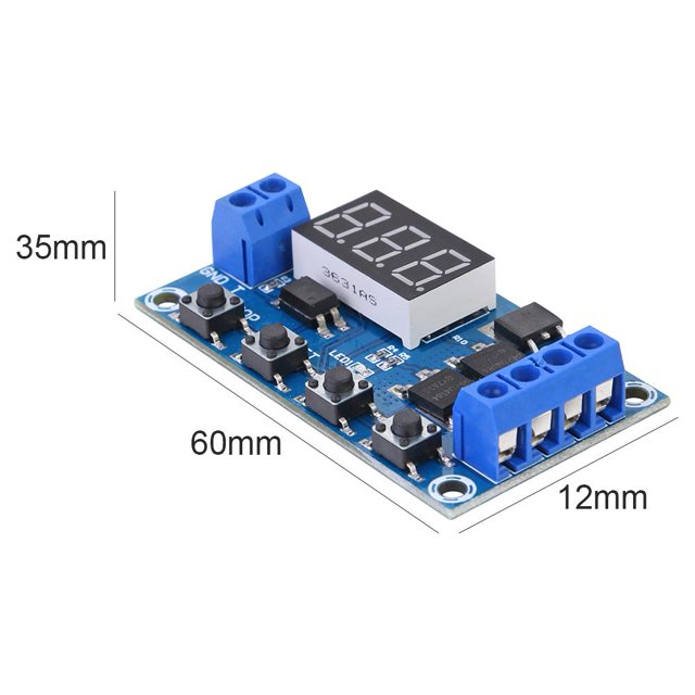 Trigger Cycle Timer Delay Switch 12 24V Placa de circuito Dual MOS Tube Control Sywqhk Para estrenar