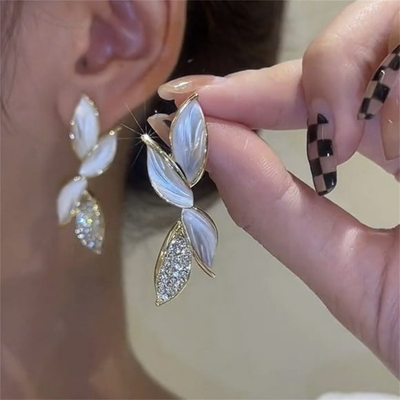 FcBaudy Earrings for Women, Gifts for Women Fringed Pearl Earrings Elegant Small Long Earrings Delicate Earrings lady earrings