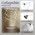 thumbnail image 6 of Lavish Home Foldable Clothes Drying Rack - Laundry Drying Rack Collapsible for Indoor/Outdoor Use (White), 6 of 10