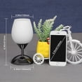 thumbnail image 4 of Lámpara de mesa Boncoo Touch Control, 21 cm, cristal opalino, 110 V, 4 of 8