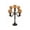 3A- Brown, variant on Clearance! Pumpkin Candle Holder 5.7", Rustic White Pumpkin Decorations Candle Holder, Distressed Resin Tabletop Decor for Mantel, 1 Pack (S)