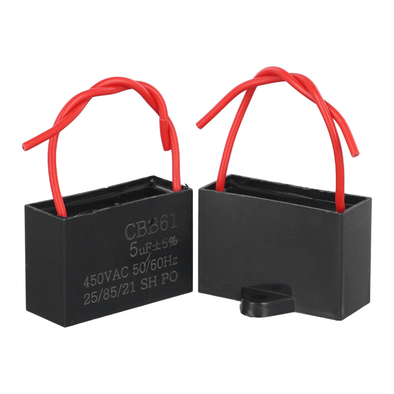 2-Pack 45 / 5 MFD 440 Volt Dual Round Run Capacitor