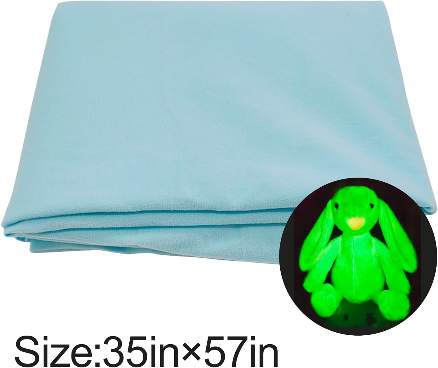 Glow in The Dark Fabric,Glow Fabric for Sewing Clothes,Luminous Polyester Fabric for Lighted Fabric for Clothes,Decorations, DIY Craft Supplies and Other Uses