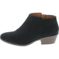 thumbnail image 2 of Soda Women's Mug Round Toe Faux Suede Stacked Heel Western Ankle Bootie, 2 of 7