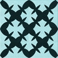 thumbnail image 1 of Ahgly Company Machine Washable Indoor Square Transitional Deep Teal Green Area Rugs, 5' Square, 1 of 7