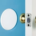 thumbnail image 3 of Wideskall White 5" inch Large Round Door Knob Wall Shield Self Adhesive Protector Pack of 4, 3 of 9