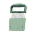 thumbnail image 2 of Potato Chopper Fruit Wavy Slicer with Frying Baking Cookware Handle Onion Cheese Crinkle Chopping Kitchen Hand Tool Bakery Cookware Chef Gadgets Green, 2 of 8