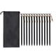 thumbnail image 1 of 12PCS 23cm Outdoor Tent Pegs Ground Nails with Storage Bag Windproof Nails Camping Accessories Tent Fastening, 1 of 5
