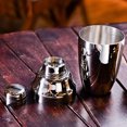 thumbnail image 4 of 3 Piece Cocktail Shaker Bar Tools Set Brushed Stainless Steel Bartender Kit, with Cocktail Shaker, Measuring Cup and Bar Spoon 750ml, 4 of 5