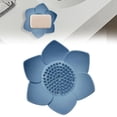 thumbnail image 3 of 1 Pcs Soap Draining Tray Dish, Flexible Non-Slip Silicone Soap Dish,Lotus Flowers Soap Dish with Drain for Kitchen Bathroom Shower Bathtub Counter, 3 of 9