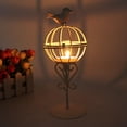 thumbnail image 4 of Creative Cage Candlestick, Hollow Bird Cage Iron Candle Holder Candlestick Ornament Table Desktop Decoration, 4 of 8