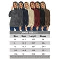 thumbnail image 3 of Spencer Womens Faux Sherpa Fuzzy Fleece Sweatshirt Loose Winter Warm Pullover Half Zip Oversized Hoodies with Pockets, Size M-3XL, 3 of 10