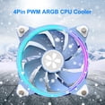 thumbnail image 4 of disipador de calor de la CPU Yeston ZEAGINAL ARGB CPU ventilador de refrigeración 4 pines PWM PC carcasa disipador de calor radiadores Barbie Nuevos Originales, 4 of 7