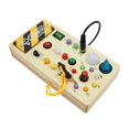 thumbnail image 3 of Tablero ocupado para niños pequeños, habilidades motoras finas, juguete artesanal de madera sensorial de aprendizaje, juguete de viaje para Estilo C, 3 of 8