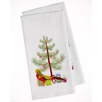 Carolines Treasures BB9295WTKT Golden or Chinese Pheasant Christmas White Kitchen Towel Set of 2 Dish Towels Teal 19 X