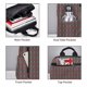 thumbnail image 3 of Balery Red And Orange On Blue Teal Mochila Ligera para Hombres y Mujeres – Resistente y Impermeable, Ideal para la Escuela, el Trabajo, los Viajes y el Uso Diario, 3 of 7