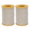 thumbnail image 1 of Uxcell 2 piezas de hilo elástico para coser 547 yardas 0.5mm de grosor hilo de látex para coser a mano, recogiendo, beige, 1 of 6