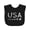 AB-Black, variant on Inktastic Fourth of July USA Red, White, and Blue Boys or Girls Baby Bib