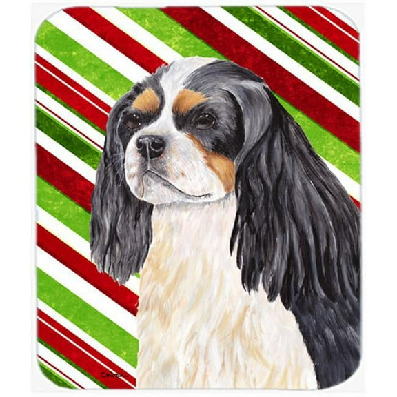Carolines Treasures  Cavalier Spaniel Candy Cane Holiday Christmas Mouse Pad
