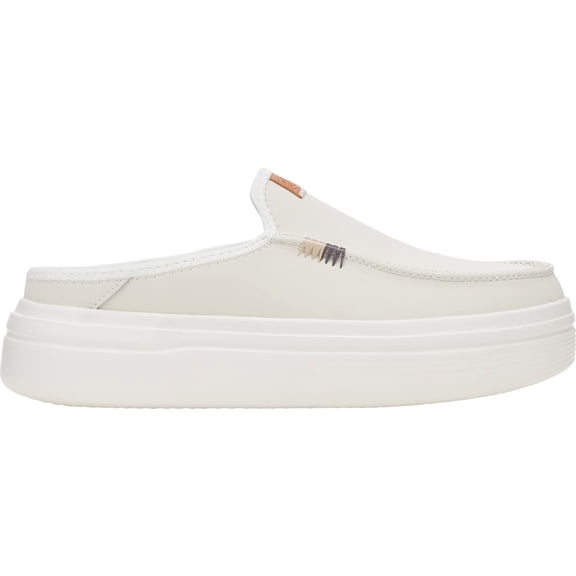 HEYDUDE Women Austin Lift Leather Women , White, 10