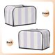 thumbnail image 2 of Funda a rayas para tostadora de 2 rebanadas, funda protectora contra el polvo y las huellas dactilares, de poliéster, fundas para pequeños electrodomésticos de cocina, 2 of 6