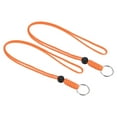 thumbnail image 1 of Uxcell 18" Paracord Lanyard Necklace Keyring Badge Holder Strap, Orange 2 Pack, 1 of 5