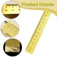 thumbnail image 6 of Dualoai Brass Ruler Paperweight Calligraphy Practice Supplies for Measuring Painting 12cmx2cm, 6 of 9