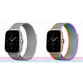 thumbnail image 1 of BRADCET (1/2Pack) 20mm 22mm Stainless Steel Mesh Bnads for Samsung Galaxy watch 5 4 40mm 44mm/ Watch 3 45mm/ Active 2/ Watch 4 Classic 42mm 46mm/ Gear S3 S4 46mm Milanese Loop Wristbands Magnetic Loop, 1 of 8