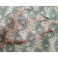 thumbnail image 4 of oneOone Silk Tabby Mint Fabric Paisleys Sewing Material Print Fabric By The Yard 42 Inch Wide, 4 of 4