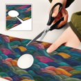 thumbnail image 6 of Yayeee Faucet Mat for Kitchen Sink 14.7" Diatomite Long Splash Guard Pad, Colorful Waves Pattern, 6 of 7