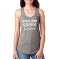 thumbnail image 1 of MmF - Women's Racerback Tank Top, up to Women Size 2XL - Wooden Spoon Survivor, 1 of 5
