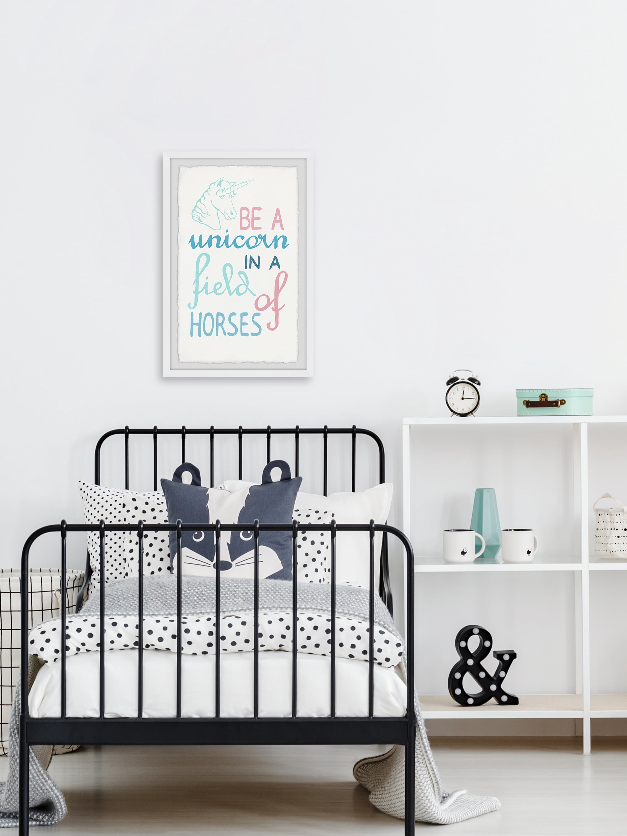 Marmont Hill Be A Unicorn Framed Wall Art, 12.00 in x 1.50 in