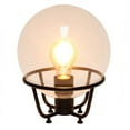 thumbnail image 2 of All the Rages LHT-5032-BK Lalia Home Old World Globe Glass Table Lamp, Black, 2 of 4