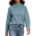 thumbnail image 2 of Bixock Women's Maternity Tops Long Sleeve Casual Pregnant Tops Crew Neck Soft Breathable Maternity Shirts Comfortable Maternity Clothings, 2 of 7