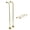 Brass, variant on Kingston Brass CCK466 Vintage Single Offset Supply Line with Wall Bracket Combo, Polished Nickel