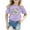 Light Purple, variant on Hienoo Toddler Girls Mother's Day T-Shirt Graphic Short Sleeve Casual T Shirt, Sizes 3-9