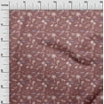 thumbnail image 3 of oneOone Cotton Silk Brown Fabric Beach Hawaii Conversational Dress Material Fabric Print Fabric By The Yard 42 Inch Wide, 3 of 4