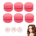 thumbnail image 2 of de 6 Piezas de Esponja de Elasticidad, Rizador de cabellero, Rodillos de , Moño para Rizar El Cabello, Rosa Salvador Rulos de pelo rizador, 2 of 9