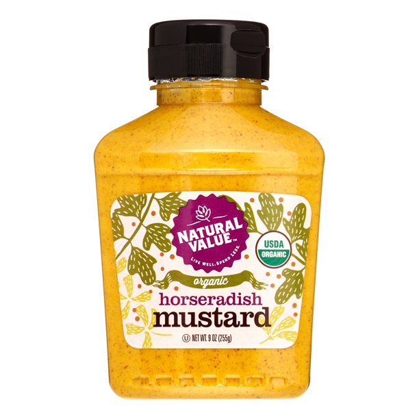 Natural Value Organic Horseradish Mustard, 9 Oz